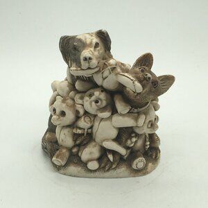 Harmony Kingdom Perished Teddies Dogs Trinket Box